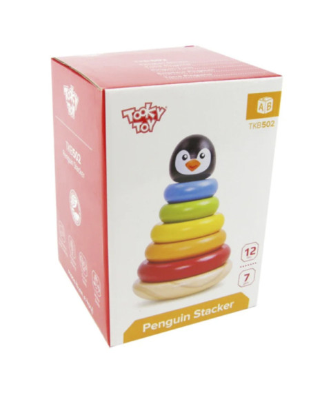 Piramidă din lemn Pinguin